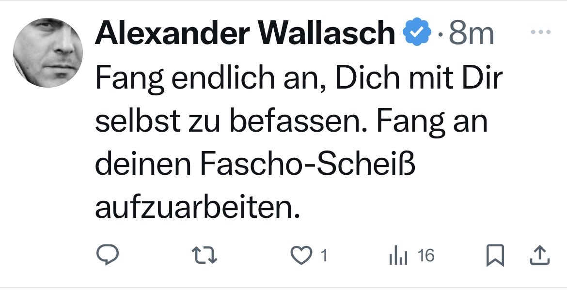 Was einem die Leute hier so schreiben. Kennt den jemand?