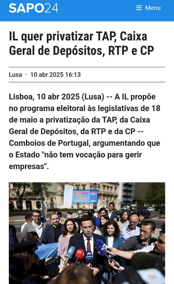 Já por várias vezes o referi. Em termos materiais para o nosso futuro coletivo, a IL é mais perigosa do que o Chega.