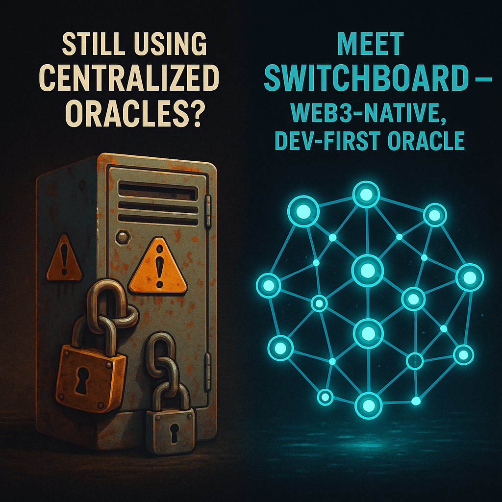 MarquinnVR's tweet photo. 🧵 Ever heard of @switchboardxyz ?

If you're building on Solana (or any other chain) and still relying on centralized oracles... 🤦‍♂️

You NEED to check this out 👇

#Switchboard #solana #superteam https://t.co/qsK4OWiAL8