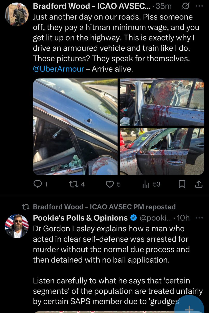 wsjd_za's tweet photo. @realbadbradSA @UberArmour Pretty sad that in the reality we live, from your top post, we need to deal with treatment like that from your bottom post https://t.co/apkV6GjjtA