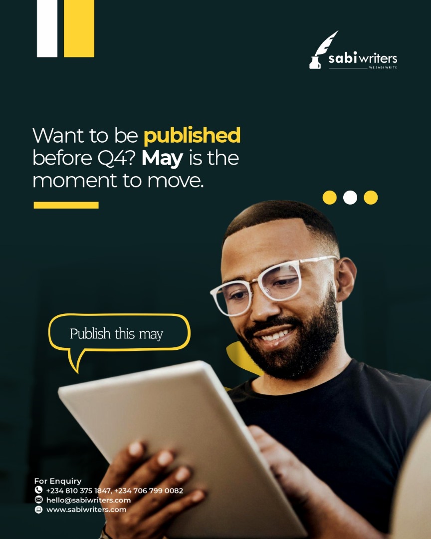 sabiwriters's tweet photo. Want to see your book in people’s hands before Q4?
Then May isn’t a suggestion — it’s a deadline.
Act now.
We’ll help you get it done.
#sabiwriters #book #authorgoals #writetowin #writeitnow #writing https://t.co/RodxvUL1xt
