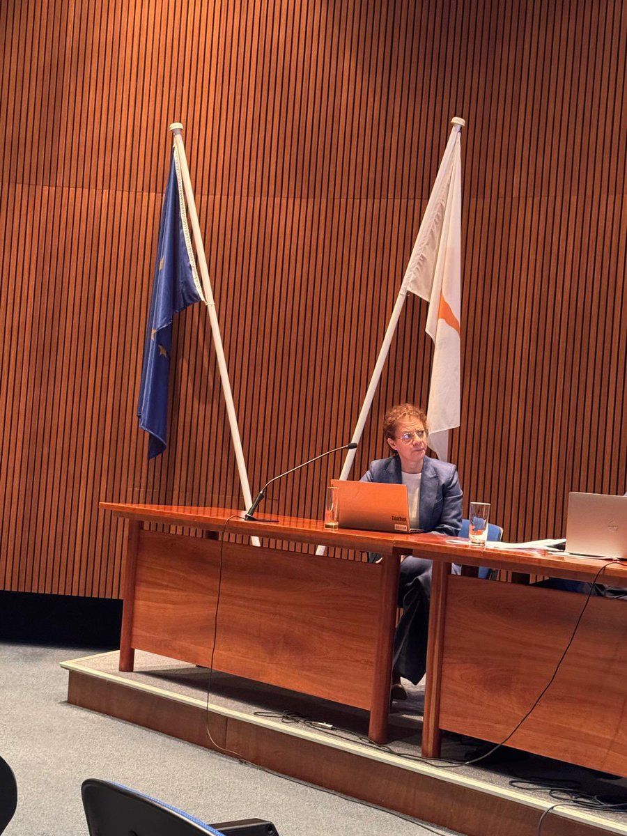 B_Kauffmann_'s tweet photo. Future of Pensions in Cyprus conference organised by the Competitive Council with the participation of Minister of Labour and DG EMPL for a sustainable and fair pension system  #EU Social. https://t.co/bQaBK49Q6v