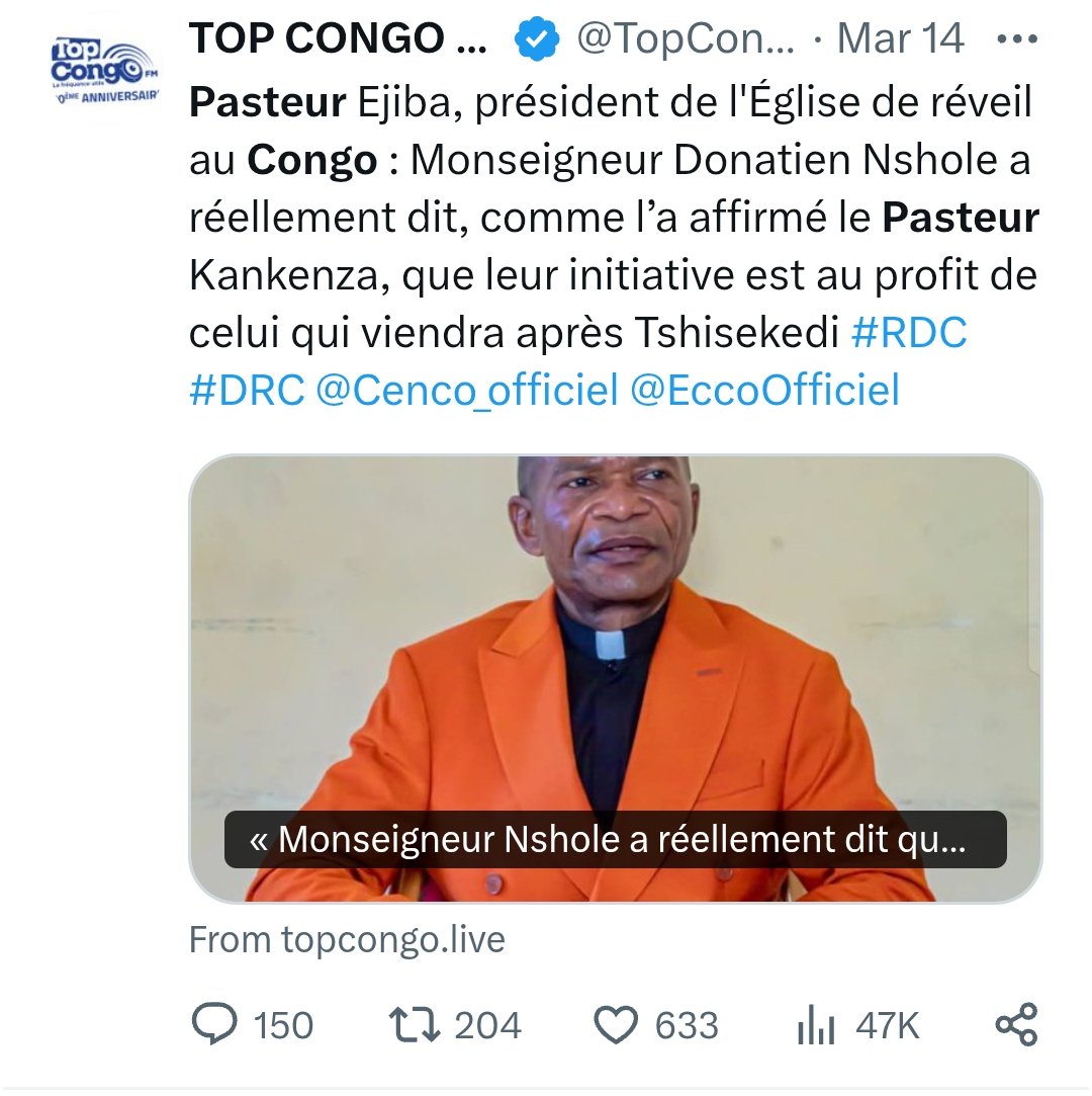 LE CONGO EN RECONSTRUCTION @DieuWedi tweet media