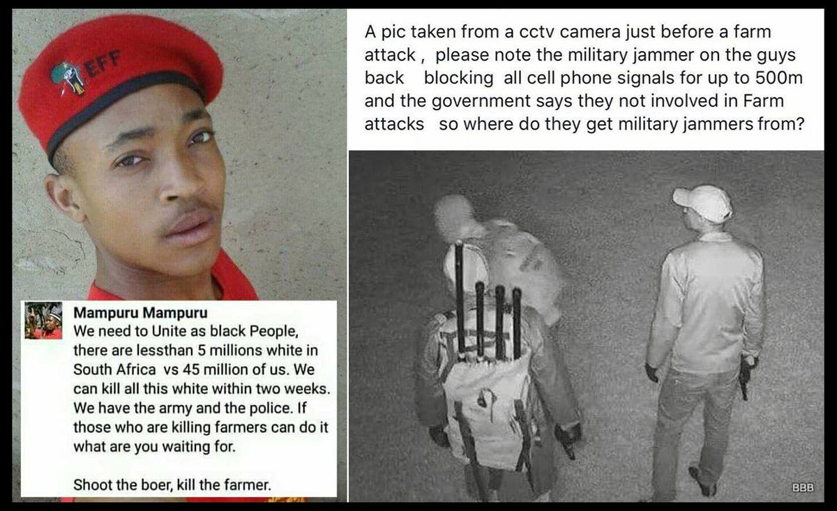 <a href="/DaanBarnard/">Danie Barnard</a> As long as South Africa is trending, use this opportunity to educate people of the realities of Afrocentric Marxism and where it eventually leads. Academia and the media won't do it, and the White population is SA is not allowed to speak out.