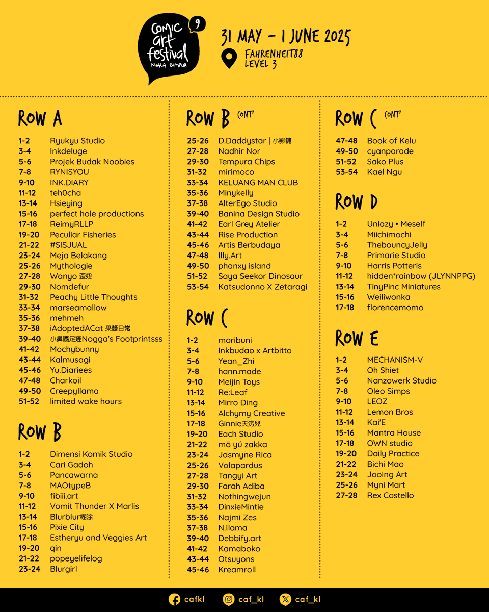 Comic Art Festival KL tweet media