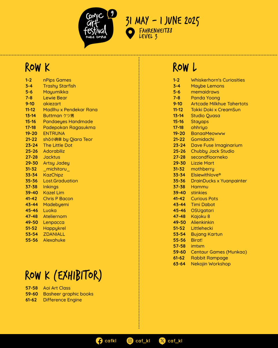 Comic Art Festival KL tweet media