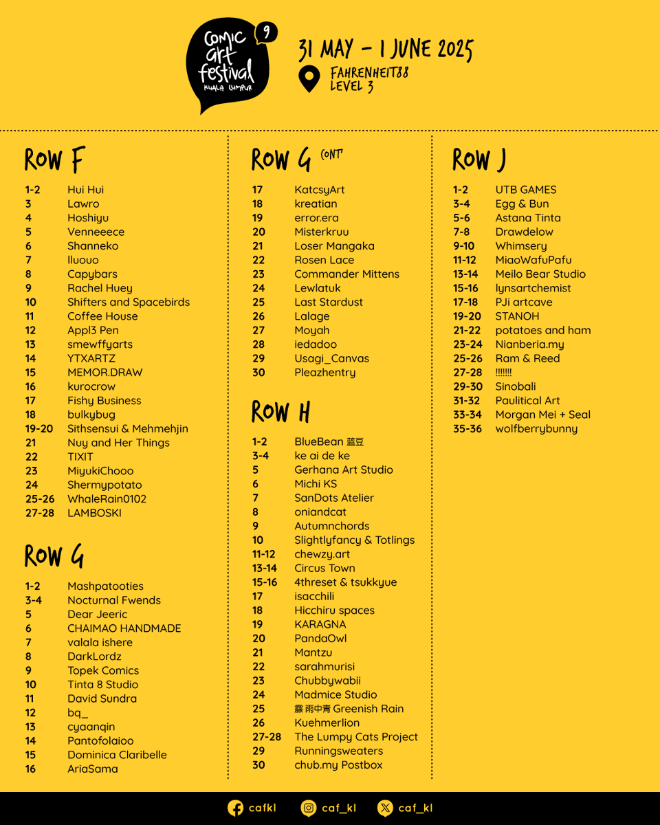 Comic Art Festival KL tweet media