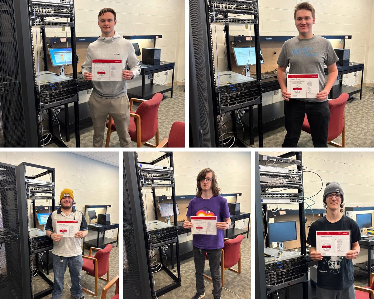 👏 Big news from MCCTC!
4 students earned their CompTIA A+ certification + 1 passed the ITF+ — a first in school history!

These industry-level IT certs are usually earned by adults — our high school students are raising the bar! 🖥️💪<a href="/MaraBanfield/">Dr. Mara L. Banfield</a> <a href="/PrincipalZ/">John Zehentbauer</a>