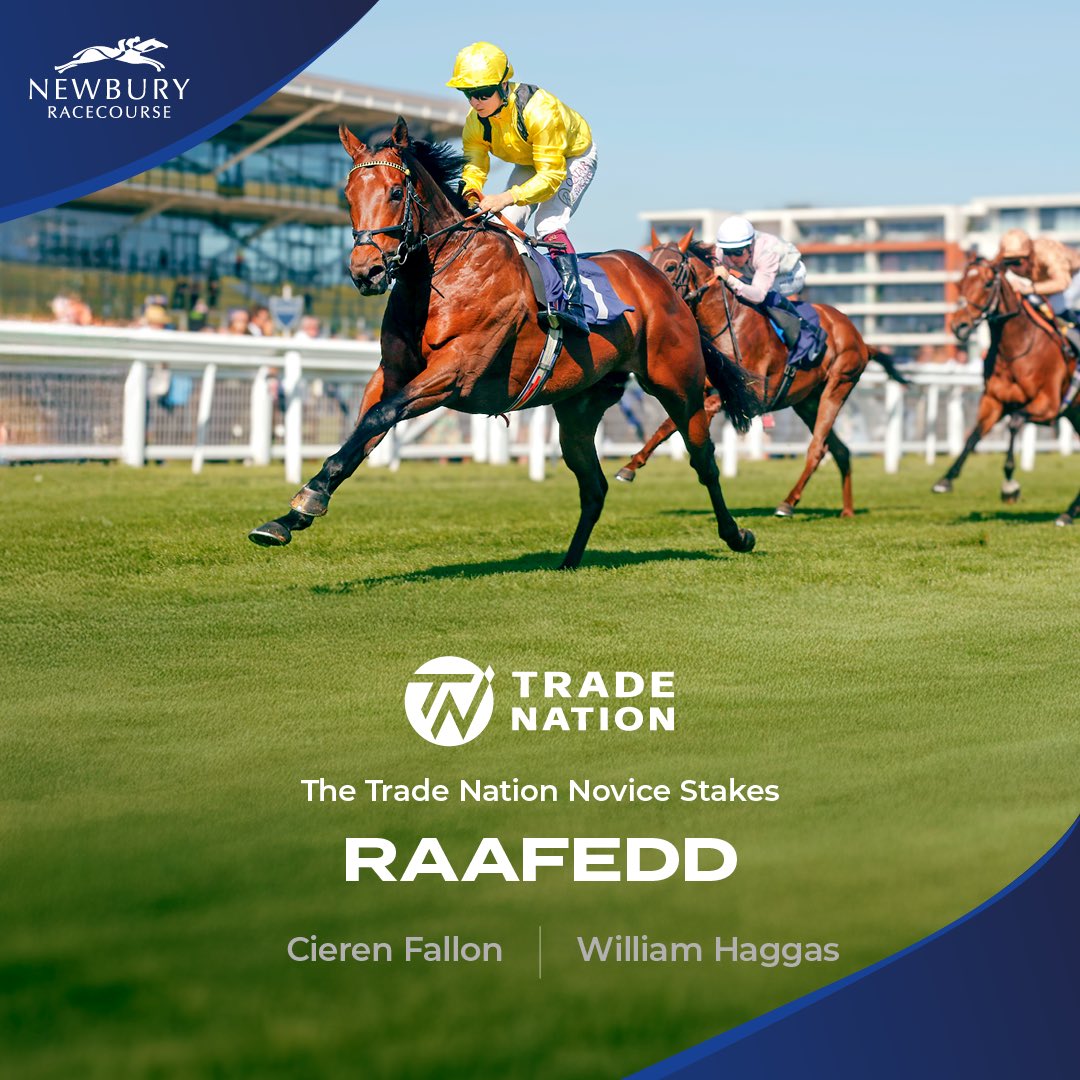 🏆 Trade Nation Novice Stakes  🏆

🥇 Raafedd
🥈 Accentuate
🥉 Time Allowed 

Raafedd takes his first victory under Cieren Fallon for William Haggas - congratulations all involved 🙌