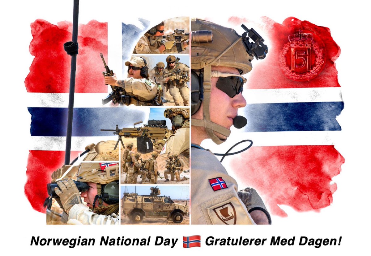 Operation Inherent Resolve (@cjtfoir) on Twitter photo Today, we celebrate Norwegian National Day! 🇳🇴 Gratulerer Med Dagen!
#CJTFOIR #OneMissionManyNations
<a href="/Forsvaret_no/">Norwegian Armed Forces | Forsvaret</a> Today, we celebrate Norwegian National Day! 🇳🇴 Gratulerer Med Dagen!
#CJTFOIR #OneMissionManyNations
<a href="/Forsvaret_no/">Norwegian Armed Forces | Forsvaret</a>