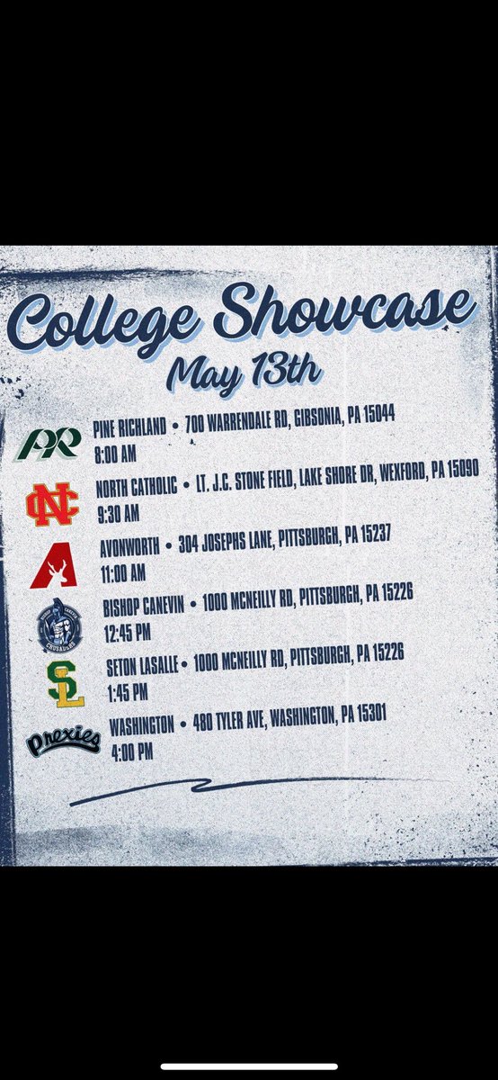 Had a good time competing at the college showcase with my team on Tuesday <a href="/NCtrojansFB/">NORTH CATHOLIC FOOTBALL</a> . Huge thanks to the boosters and parents who volunteered their time to help. I ran a 4.64 40, a 4.53 shuttle, and a 8’8 broad Jump. 

<a href="/TAguglia/">Coach Tim Aguglia</a> <a href="/CoachRiz_NCHS/">Chris Rizzo</a> <a href="/michaelemcmahon/">Mike McMahon</a> <a href="/WPIAL_Insider/">WPIAL Insider</a>