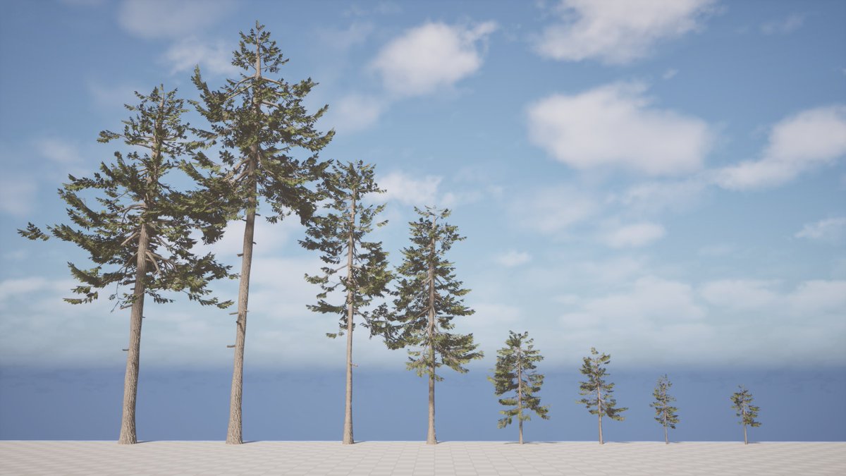 jakebenbow's tweet image. Been learning a bit of speedtree for a personal project I&apos;m working up. Very out of my wheelhouse but happy with the results, might revisit them again later to make a few tweaks.  

Shoutout to @artofdape, would recommend his vegetation course to anyone starting out with trees.