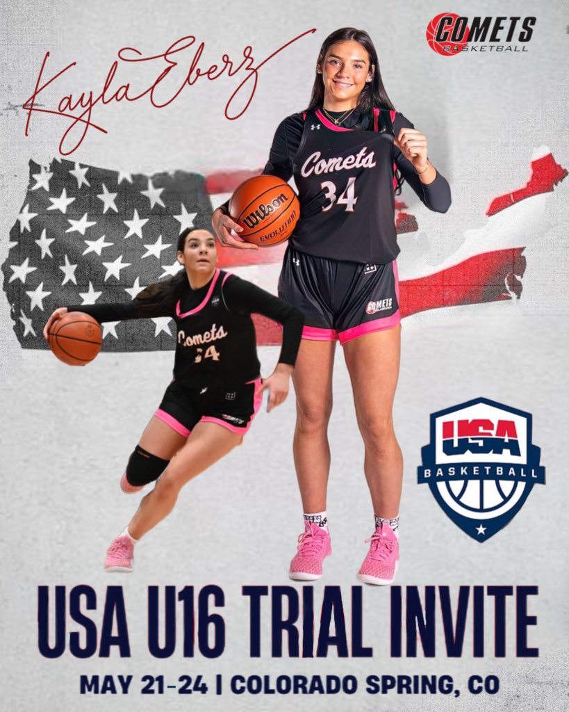 Kayla Eberz (@kayla_eberz34) on Twitter photo So blessed to have the opportunity to play with some of the best! Cant wait to compete thank you for this opportunity!!
<a href="/usabjnt/">USABJNT</a> <a href="/usabasketball/">USA Basketball</a> <a href="/UANextGHoops/">Girls UAA</a> <a href="/CometsBallers/">Comets Basketball</a> <a href="/Carroll_GBball/">ACHS Girls Bball</a> So blessed to have the opportunity to play with some of the best! Cant wait to compete thank you for this opportunity!!
<a href="/usabjnt/">USABJNT</a> <a href="/usabasketball/">USA Basketball</a> <a href="/UANextGHoops/">Girls UAA</a> <a href="/CometsBallers/">Comets Basketball</a> <a href="/Carroll_GBball/">ACHS Girls Bball</a>