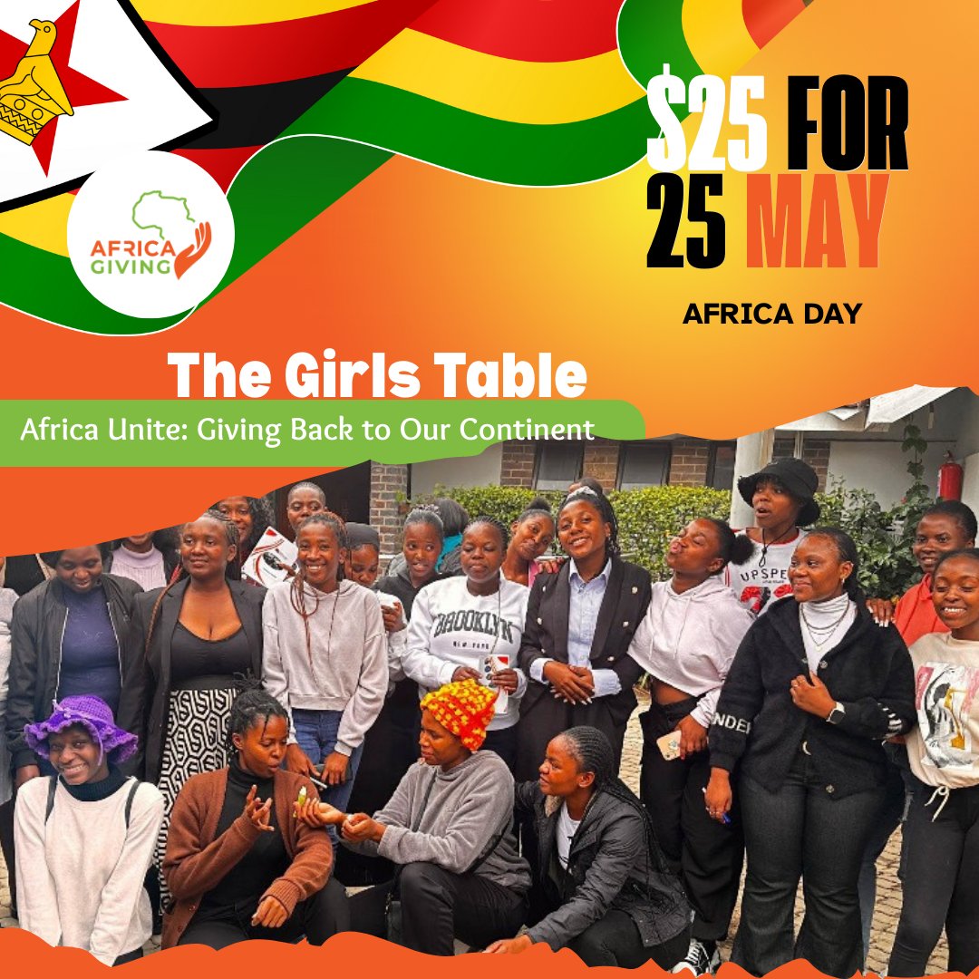 Join the Africa Unite: Giving Back to Our Continent movement! Donate $25 to The Girls Table and help empower young women and those living in rural and marginalised communities. Your contribution helps expand our work in ensuring that young women's voices and issues are reflected