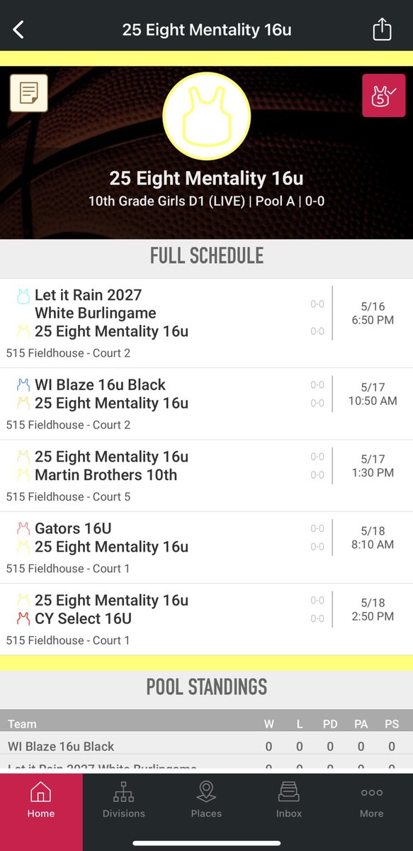 There have been changes made to our schedule for the weekend. These are the correct schedules for our games this weekend.