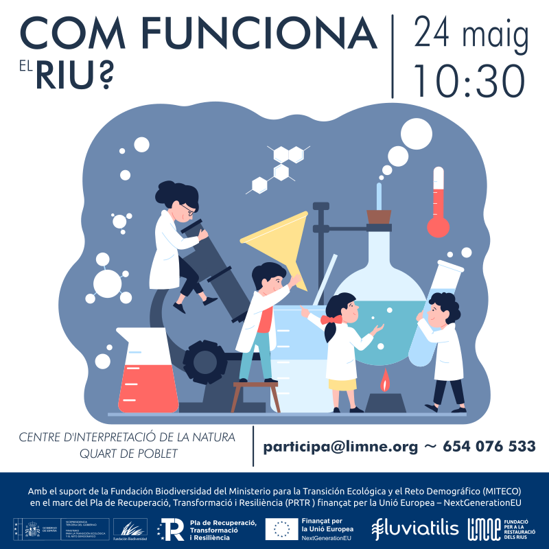 Limne (@fundlimne) on Twitter photo 🔬El proper cap de setmana, al CIN de Quart de Poblet, parlarem del Túria i n'aprendrem coses a través del joc i l'experimentació.
👩🔬T'apuntes?
#ProyectosPRTR #PlanDeRecuperación #Fluviatilis
<a href="/FBiodiversidad/">Fundación Biodiversidad</a> 🔬El proper cap de setmana, al CIN de Quart de Poblet, parlarem del Túria i n'aprendrem coses a través del joc i l'experimentació.
👩🔬T'apuntes?
#ProyectosPRTR #PlanDeRecuperación #Fluviatilis
<a href="/FBiodiversidad/">Fundación Biodiversidad</a>