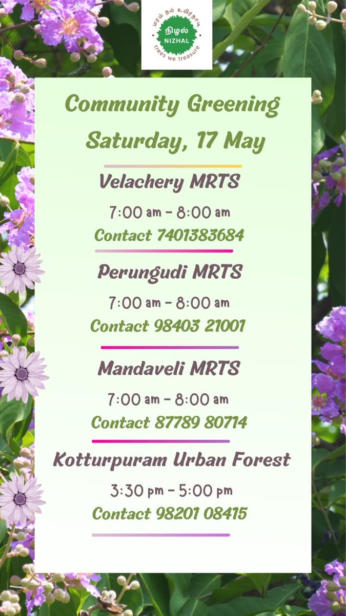 NizhalShade's tweet photo. Weekend community greening, come join us! https://t.co/vQQKwfIFuq