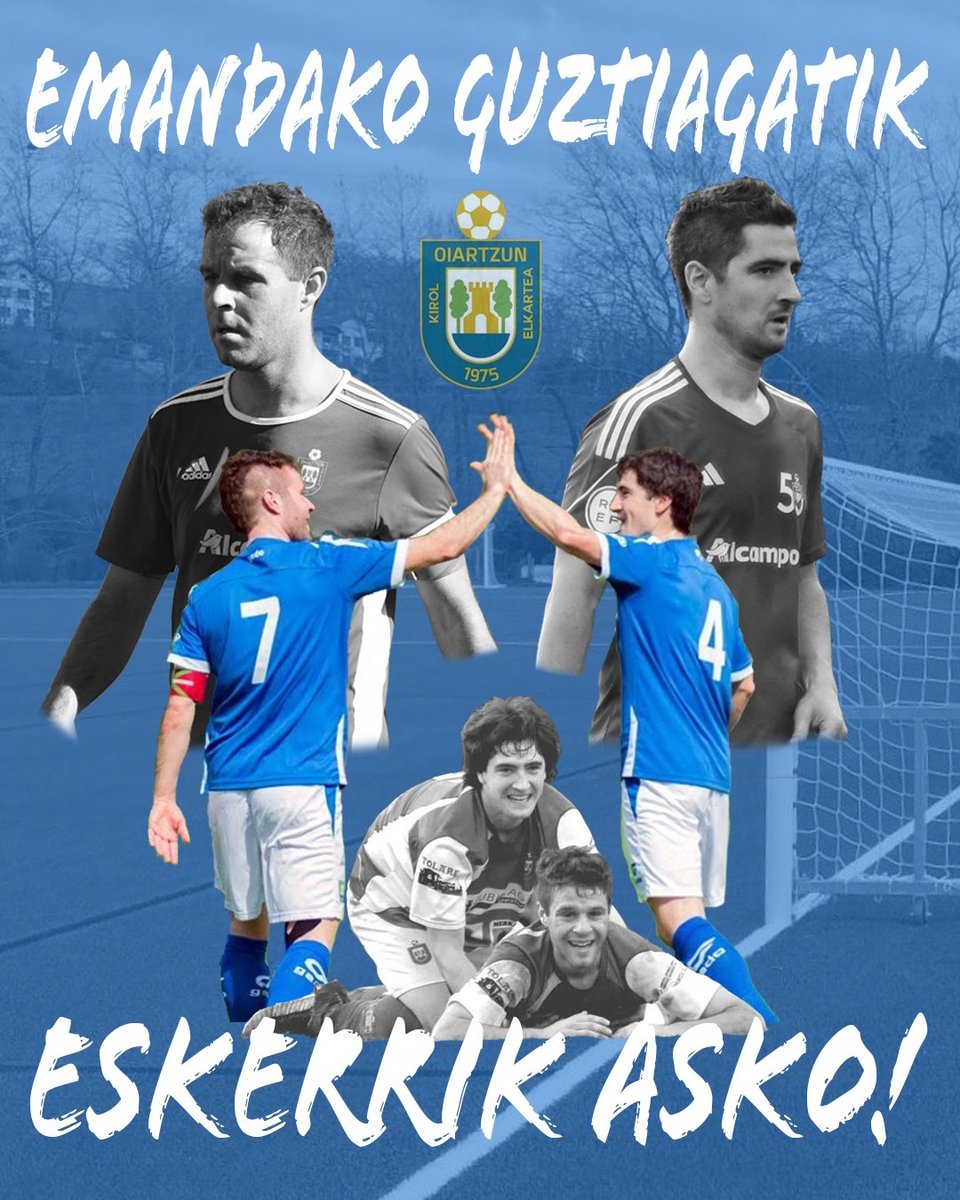 🔵YOGU ETA LOPE🔵

Biharko eguna berezia izango da zuentzat eta guretzat. Eskerrik asko Oiartzunen jokatu dituzuen partiduengatik, taldeagatik emandakoagatik eta zuen eskutik egin dugun bideagatik. 

AUPA OIARTZUN!!🔥🔥