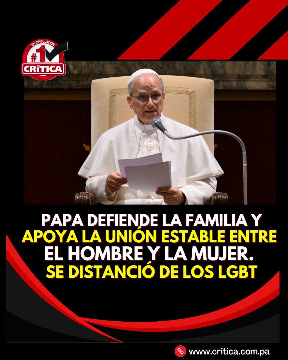 #MundoCri El papa León XIV afirmó hoy viernes que la familia se funda en la "unión estable entre el hombre y la mujer", y que los no nacidos y los ancianos gozan de dignidad como criaturas de Dios, articulando una clara enseñanza católica acerca del matrimonio y el 4bxrto al