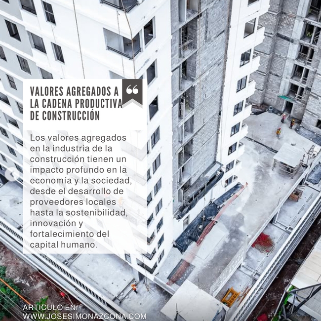 Te invito a que leas mi artículo de esta semana:
Valores agregados a la cadena productiva de construcción
Para continuar leyendo ingresa a:
josesimonazcona.com/articulos/valo…