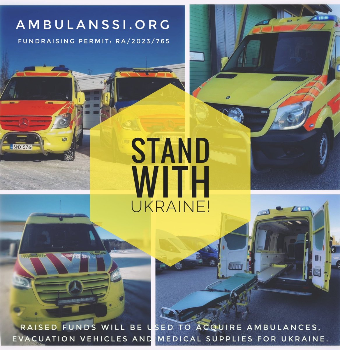 ambulances4UA's tweet photo. 📣 It’s Fiver Friday! 🚑🇺🇦

Just $5 / €5 / £5 can help us get life-saving ambulances and medical aid to Ukraine.

Skip a coffee—save a life.

Please donate and share!
https://t.co/kRkCadf1Rr

#FiverFriday #SupportUkraine #AmbulancesForUkraine https://t.co/EpIJmzaIlX