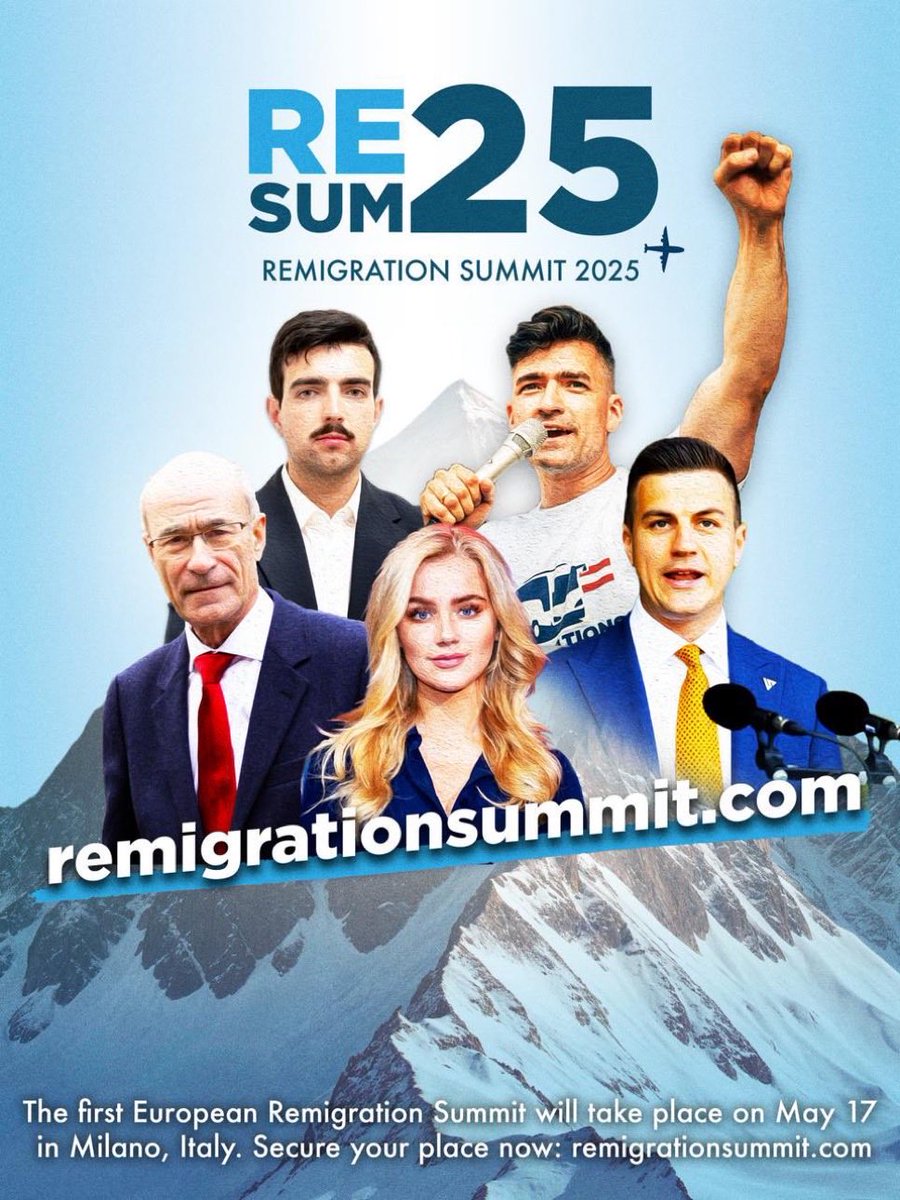 jylgallou's tweet photo. Pourquoi parler de remigration aujourd’hui ?
Parce qu’ils ont interdit de parler d’immigration hier et que sans remigration demain ce serait la fin des peuples européens et de leur civilisation. 
#Milan remigration summit https://t.co/xJue0hoKdG