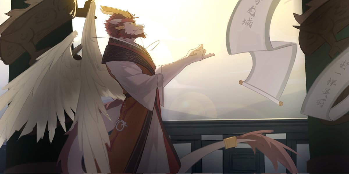 是堂邑父！ 是应龙帝！
感谢贰酒老师的创作！
期待下次约稿
#三相奇談 #ThreefoldRecital