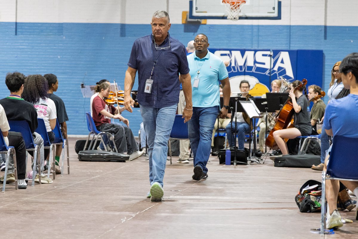 LSMSA's tweet image. Rehearsing for LSMSA's 41st Commencement Ceremony this morning in Robert A. Alost Gymnasium! 🎓 Stream Commencement on Saturday at 2 p.m. via our @Vimeo page, here: vimeo.com/lsmsa