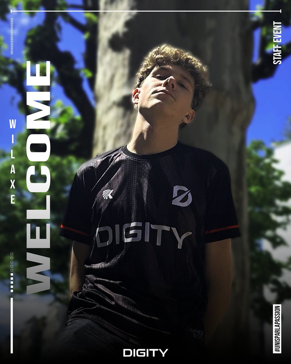 📢| Annonce

<a href="/Wilaxe_/">Wilaxe</a>  nous rejoint en tant que "Staff Event" ! 

Il nous accompagnera dans la création et la gestion d'événements ! 😎

🔴#Unisparlapassion #Digity⚫️