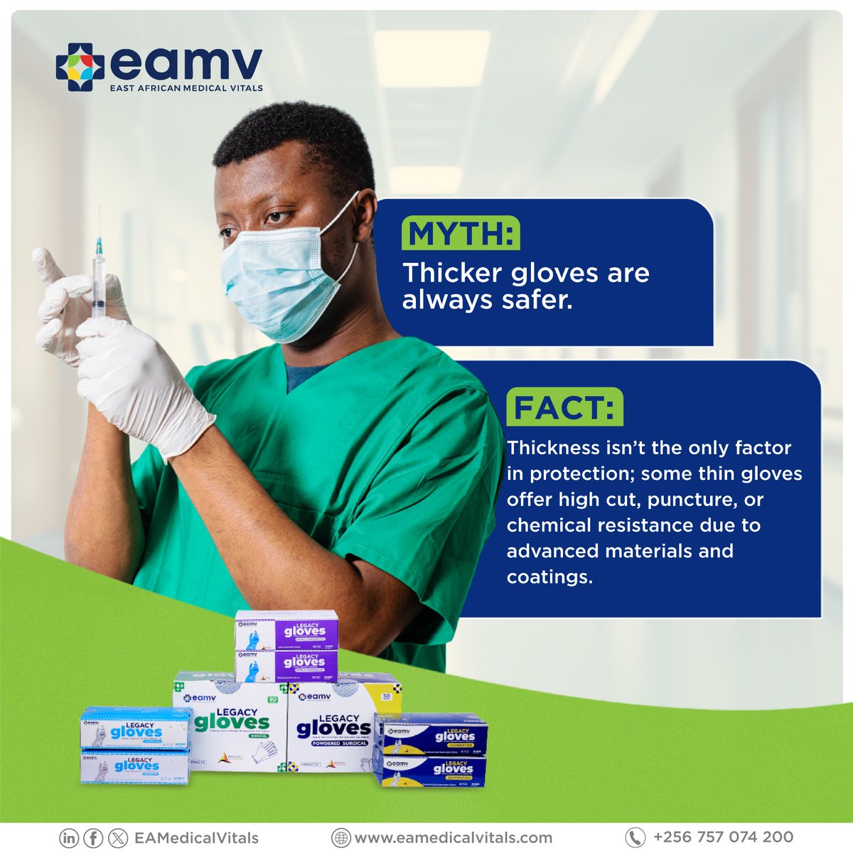 The truth about glove protection! Thickness is just one aspect of glove safety. Advanced materials, coatings, and manufacturing processes can significantly enhance protection, even in thinner gloves.

#myths
#glovesafety