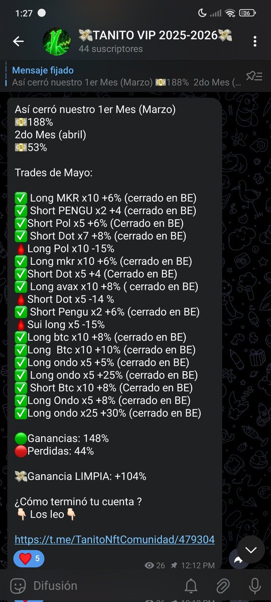 ¡Creo que es lo que + puedo hacer por mi COMUNIDAD!

Compartir mis conocimientos y AYUDARLOS GRATIS hace + de 3 meses con esta idea que se me ocurrió.

3 meses a puro profit con un grupo VIP GRATUITO de señales

Gracias <a href="/ZoomexES/">Zoomex ES</a> por acompañarnos💎

El que quiere entrar me avisa