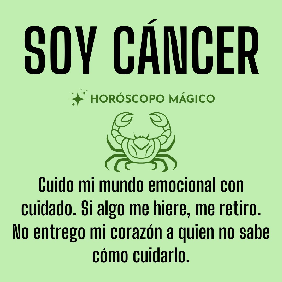 Cáncer Horóscopo Mágico 🔮 tweet media