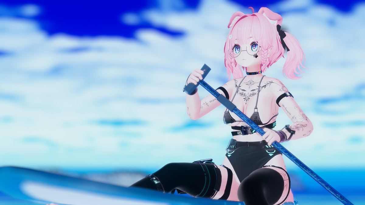 Wrendoolin's tweet image. Loving recent sunny weather~ ☀️🏖️