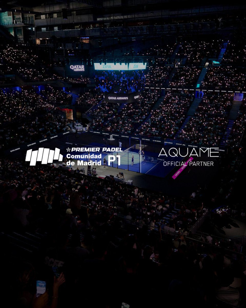 🌱💧 AQUAME se une al mejor pádel del mundo

Alianza para hacer más sostenibles el Comunidad de Madrid Premier Padel P1 (2–7 septiembre) y las Qatar Airways Premier Padel Finals en Barcelona (8–14 diciembre).

📲 madridpremierpadel.com/2025/05/14/aqu…