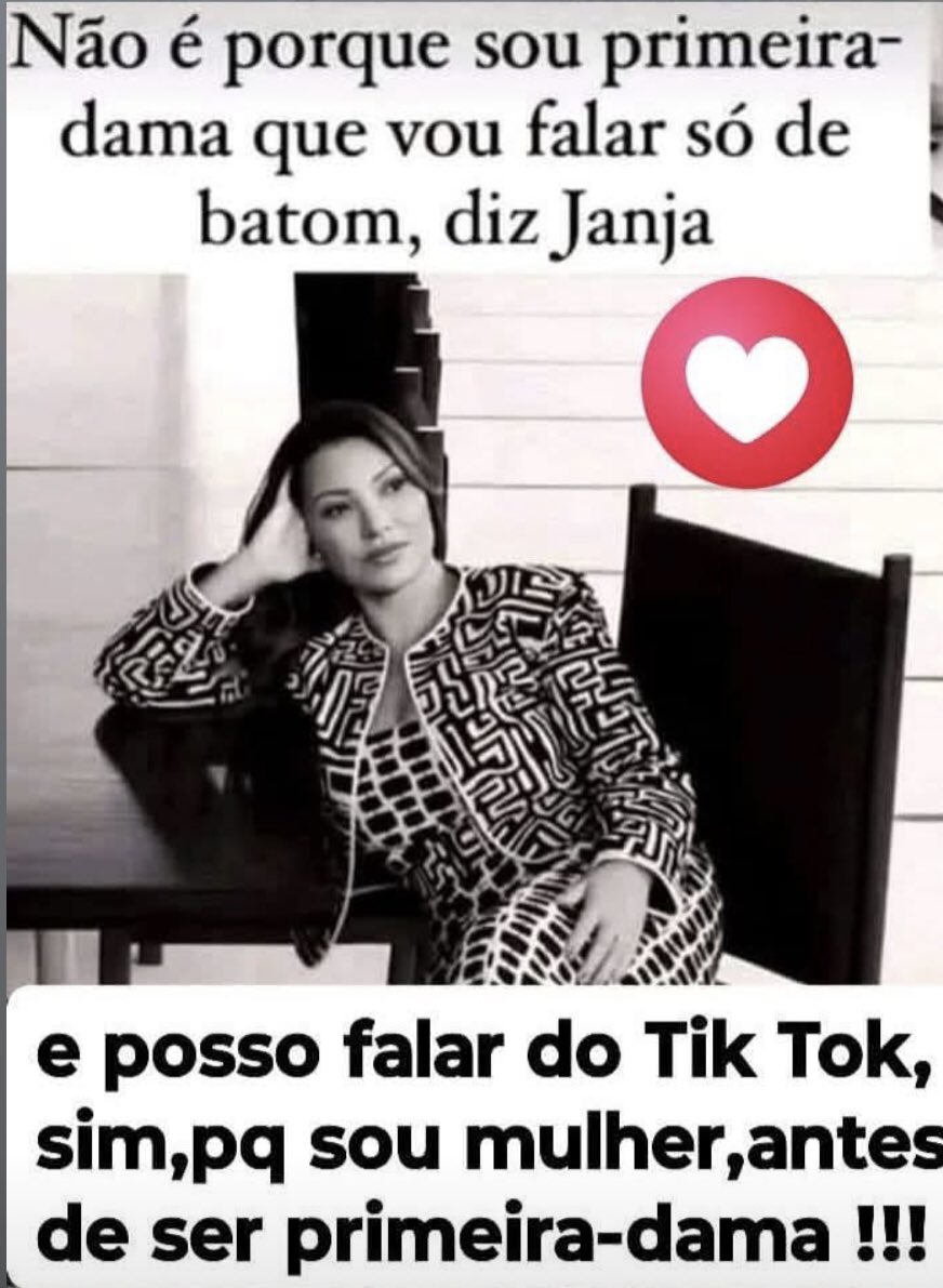 Eu tô com a Janja 🫶🏻