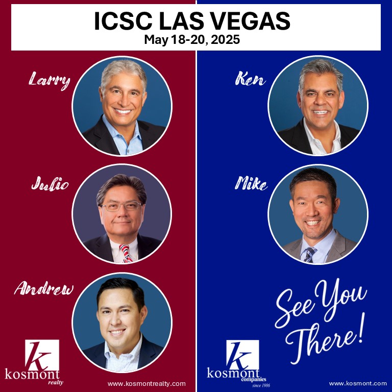 KosmontTweets's tweet photo. Final stop this May! #Kosmont Companies and Kosmont Realty are rolling into ICSC Las Vegas, May 18–20. What happens in Vegas… could be your next big deal. Will we see you there? #ICSCLasVegas https://t.co/67dSTB0R5t
