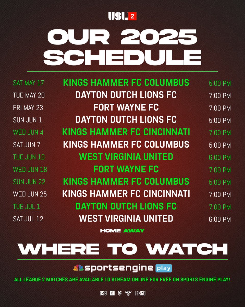 ℹ Here’s a quick breakdown of <a href="/USLLeagueTwo/">USL League Two</a>   — the USL’s pre-professional league for men, and we’re proud to be joining it for the first time this season!

📺 Stream every match free on <a href="/SportsEngine/">SportsEngine Play</a>!

#LexGo #USLLeaguetwo #Path2Pro