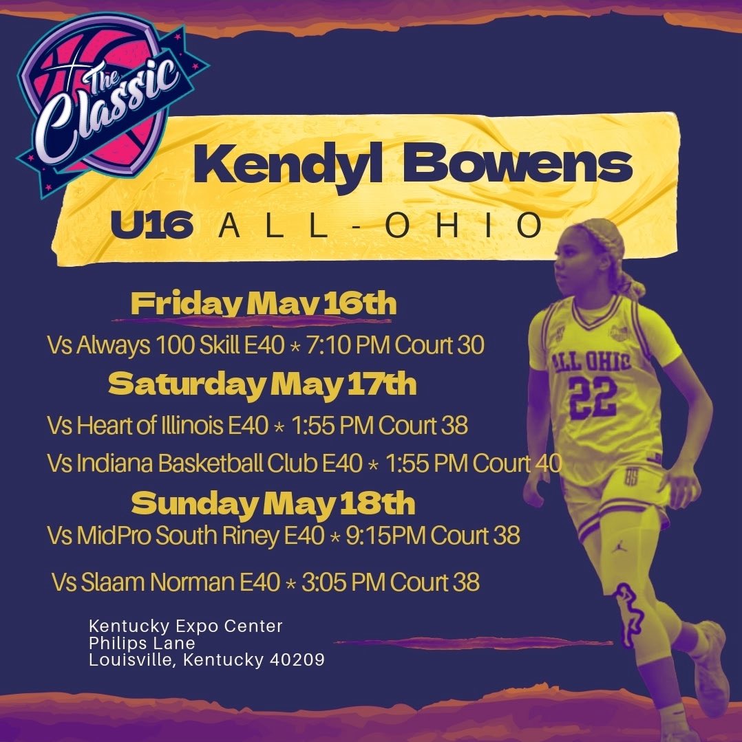 Come check me and my team out in Louisville this weekend! <a href="/AllOhioGirls/">All Ohio Girls Basketball</a>