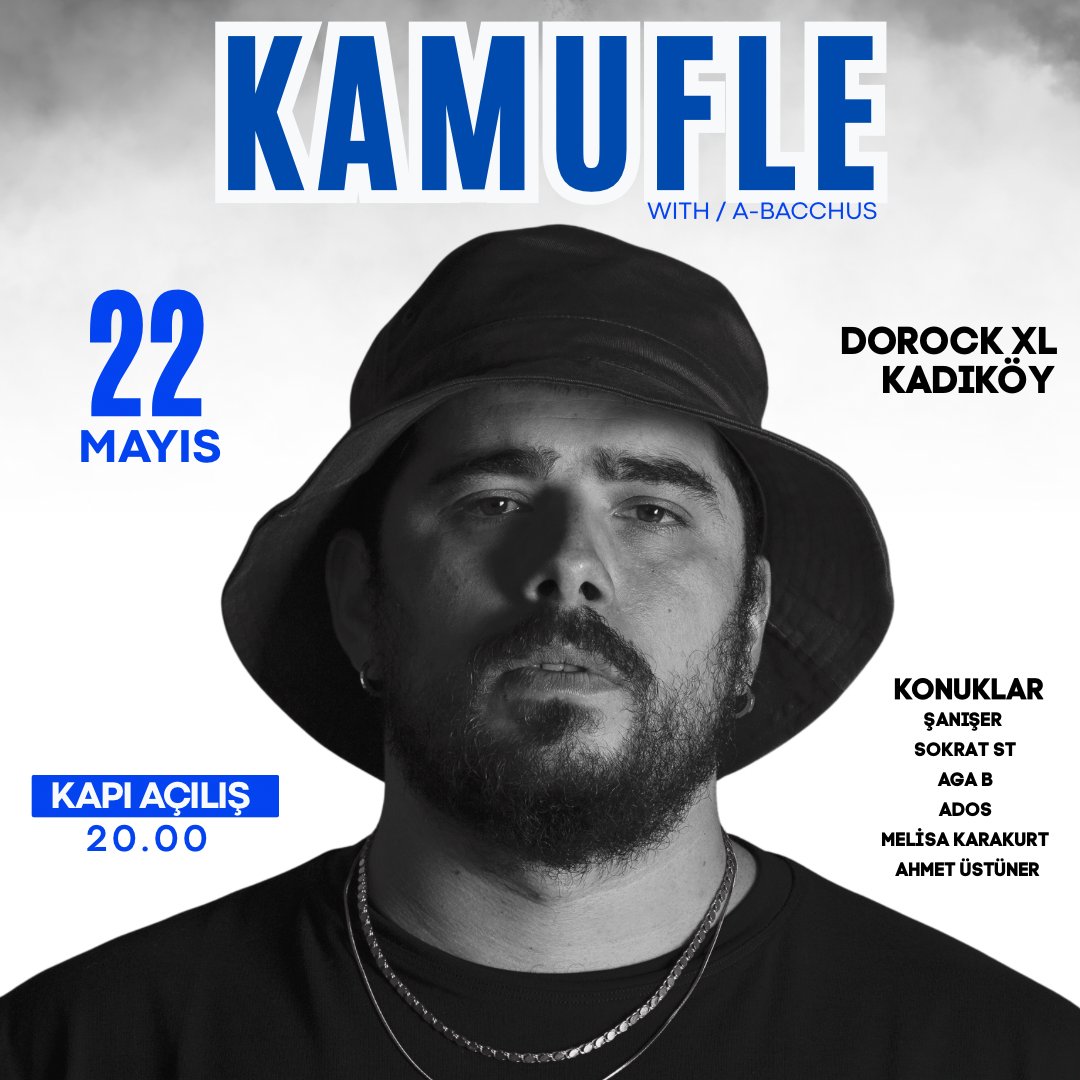 22 Mayıs mahalledeyiz Kadıköy <a href="/dorockxl/">DorockXL</a> sahnesinde çok sesli konser vericez. Konuklarım çok tehlikeli 

Biletler 
dijital.link/kamufle34