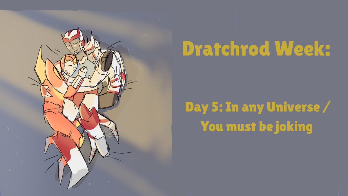 ✨ Dratchrod Week ✨

Day 5: In every Universe / You must be joking

Make sure to tag us and the hashtag #dratchrodweek 

#dratchrod #mtmte #maccadam 

Art by beeartsy on tumblr