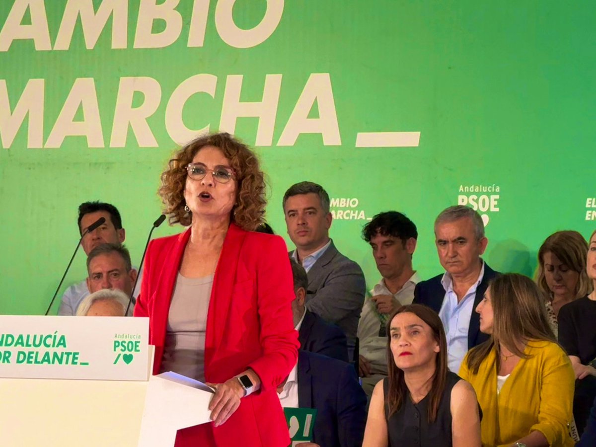 🌹 <a href="/mjmonteroc/">María Jesús Montero</a> “Vamos a volver a ser el partido que gobierne Andalucía. Porque Andalucía necesita más”. 

#ElCambioEnMarcha