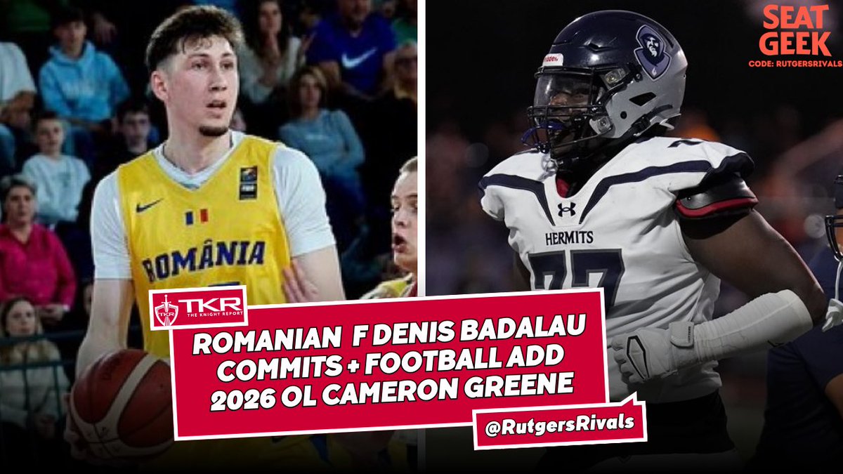 Rutgers Scarlet Knights | The Knight Report (@rutgersrivals) on Twitter photo 🎧NEW <a href="/RutgersPodcast/">Rutgers Scarlet Knights | TKR Podcast</a>🎧
Breaking down Rutgers Basketball's new addition in forward Denis Badalau and football's newest commit in <a href="/camgreene77/">Cameron Greene⭐️⭐️⭐️</a>.
⚔️: tinyurl.com/muz6w4k5
Apple🍎: bit.ly/3O7kUfE
Spotify✳️: bit.ly/3O4hGcxa 🎧NEW <a href="/RutgersPodcast/">Rutgers Scarlet Knights | TKR Podcast</a>🎧
Breaking down Rutgers Basketball's new addition in forward Denis Badalau and football's newest commit in <a href="/camgreene77/">Cameron Greene⭐️⭐️⭐️</a>.
⚔️: tinyurl.com/muz6w4k5
Apple🍎: bit.ly/3O7kUfE
Spotify✳️: bit.ly/3O4hGcxa