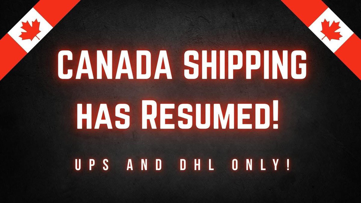 KnifeworksInc's tweet photo. ‼️‼️CANADA SHIPPING HAS RESUMED‼️‼️ Shipping Options UPS & DHL ONLY!! Thank You So Much for the Support! #knifeworks #knifeworksinc #canada #shipping #ups #dhl #resumed https://t.co/H3kOpTGNNu