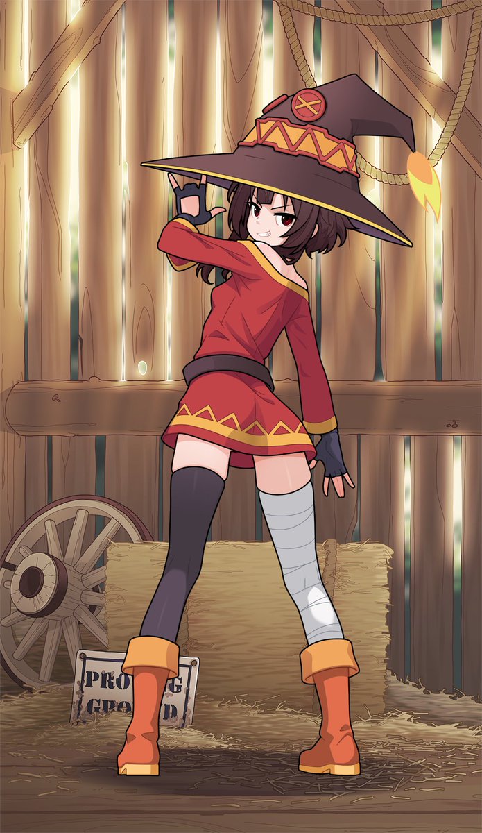 Megumin But I haven't read the manga, so I had no idea that Megumin has a tattoo on ...