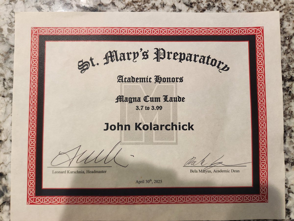 Big John Kolarchick (@bigkolarchick) on Twitter photo Another year, another Magna Cum Laude! #brainsandbeiceps #LeftTackle #Leadership #Toughness #strength #mentaltoughness
<a href="/coachdixon_OLSM/">Greg Dixon</a> <a href="/OLSMFootball/">OLSM Football</a>
<a href="/OLSM_ALUMNI/">OLSM ALUMNI</a> <a href="/CoachJGonz/">Jermaine Gonzales</a> <a href="/18bstank/">Coach Stank</a> <a href="/DaBossHog_/">Coach Green</a> <a href="/hoggsgonewild/">hoggsgonewild</a> <a href="/AllenTrieu/">Allen Trieu</a> <a href="/alex_pallone/">Alex Pallone</a> Another year, another Magna Cum Laude! #brainsandbeiceps #LeftTackle #Leadership #Toughness #strength #mentaltoughness
<a href="/coachdixon_OLSM/">Greg Dixon</a> <a href="/OLSMFootball/">OLSM Football</a>
<a href="/OLSM_ALUMNI/">OLSM ALUMNI</a> <a href="/CoachJGonz/">Jermaine Gonzales</a> <a href="/18bstank/">Coach Stank</a> <a href="/DaBossHog_/">Coach Green</a> <a href="/hoggsgonewild/">hoggsgonewild</a> <a href="/AllenTrieu/">Allen Trieu</a> <a href="/alex_pallone/">Alex Pallone</a>