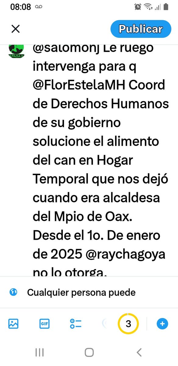 APA_OAX's tweet photo. @raychagoya @raychagoya cumpla con entregar el alimento para este can del municipio que tenemos en hogar temporal, ya debe5 bultos de alimento.  Cumpla con su obligación caray!!! @saidtucan @FlorEstelaMH @ImparcialOaxaca @PeatonVigilante @raychagoya @OSCAR_VERGARA1 @tvbus @Claudiashein https://t.co/caGDaCsWow
