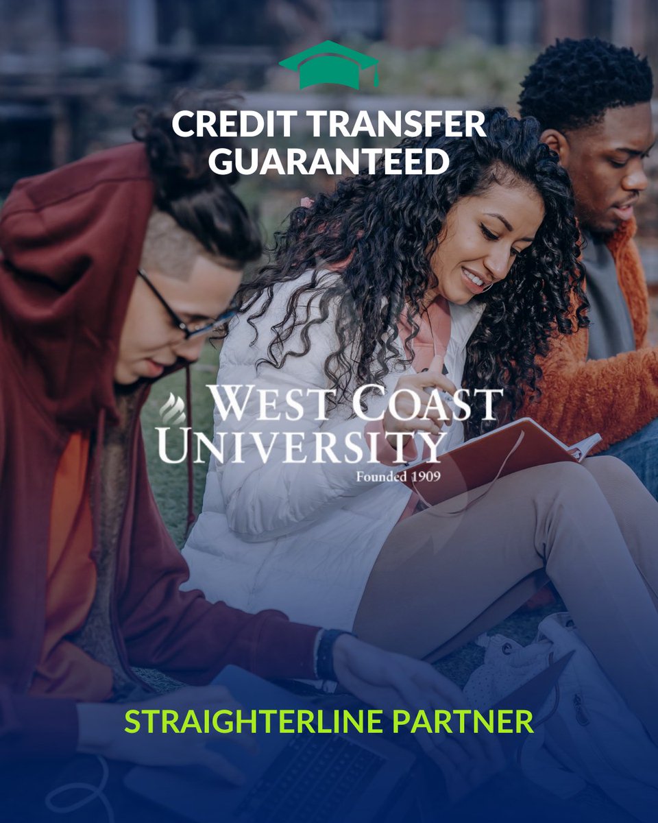 StraighterLine (@straighterline) on Twitter photo With over 1,000 transcripts sent and 50+ StraighterLine courses accepted, we’re proud to be a trusted partner of <a href="/westcoastu/">WestCoastUniversity</a>!
Check out the course equivalency guide at straighterline.com/colleges/west-…. With over 1,000 transcripts sent and 50+ StraighterLine courses accepted, we’re proud to be a trusted partner of <a href="/westcoastu/">WestCoastUniversity</a>!
Check out the course equivalency guide at straighterline.com/colleges/west-….