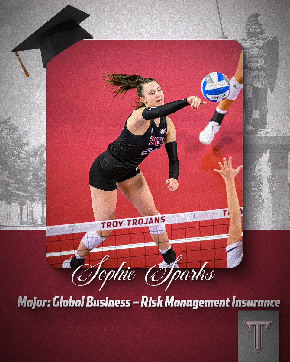 Officially a college graduate!!! 

Congrats, Sophie 🎓

#BuildTheEmpire | #OneTROY⚔️🏐