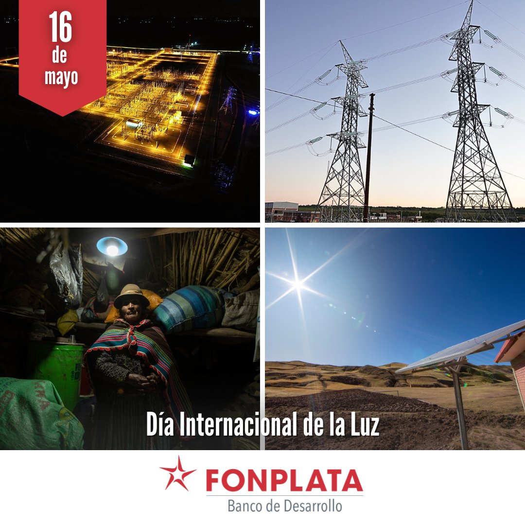 💡Hoy celebramos el Día Internacional de la Luz, una fecha que nos recuerda el papel fundamental de la luz en la ciencia, la educación, la salud y el desarrollo sostenible.

En FONPLATA apoyamos a nuestros países miembros en inversiones para infraestructura energética que