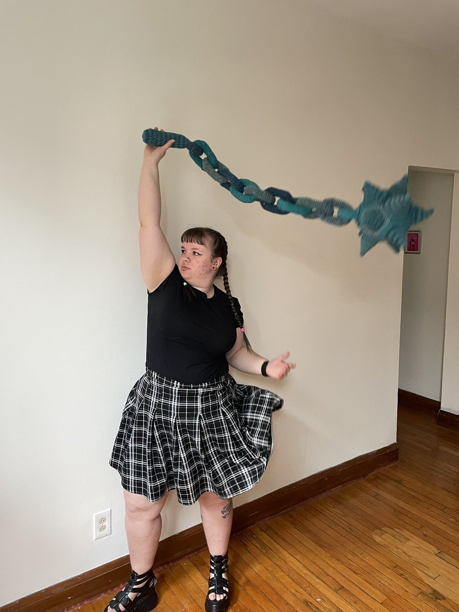 ElvNeedleworks's tweet photo. PLUSH CHAIN MACE #CROCHET PATTERN OUT NOW!!
https://t.co/0iDgxaD6Qs https://t.co/ediOZuF2Np